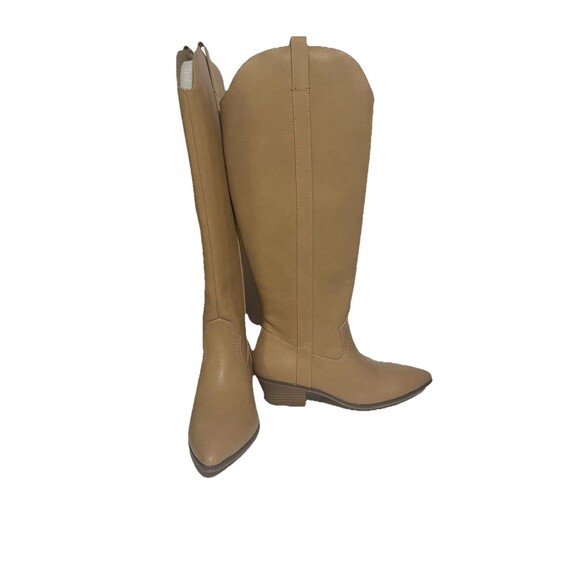 Universal Thread Sommer Tall Tan Cowboy Western Boots Size 8 Cowgirl Boots NEW - Picture 2 of 6